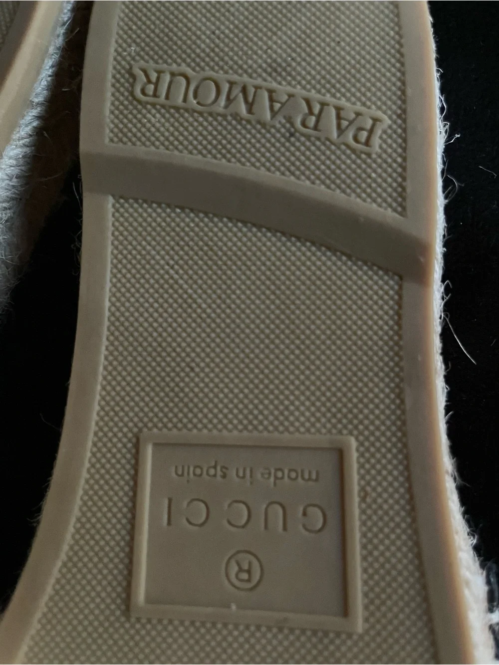 Gucci Black Leather Espadrille Slides with Gold GG